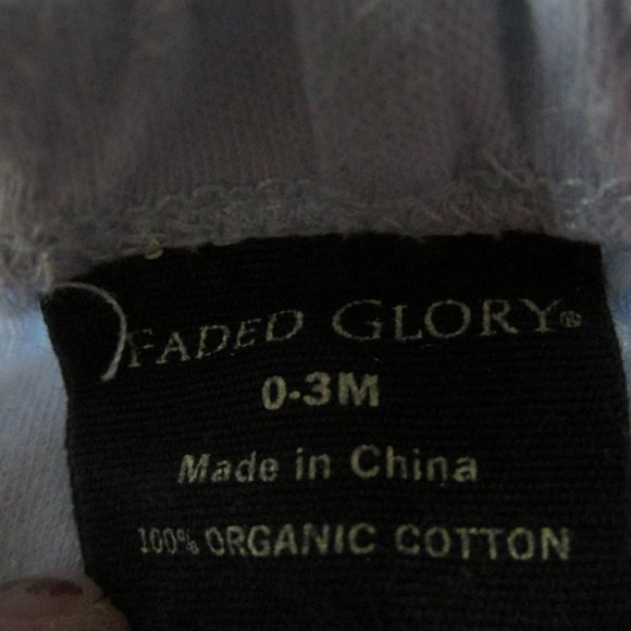 Faded Glory Pull On Sweatpants Infant Boys Size 0-3M Blue Elastic Jogger Bottoms - Picture 2 of 2